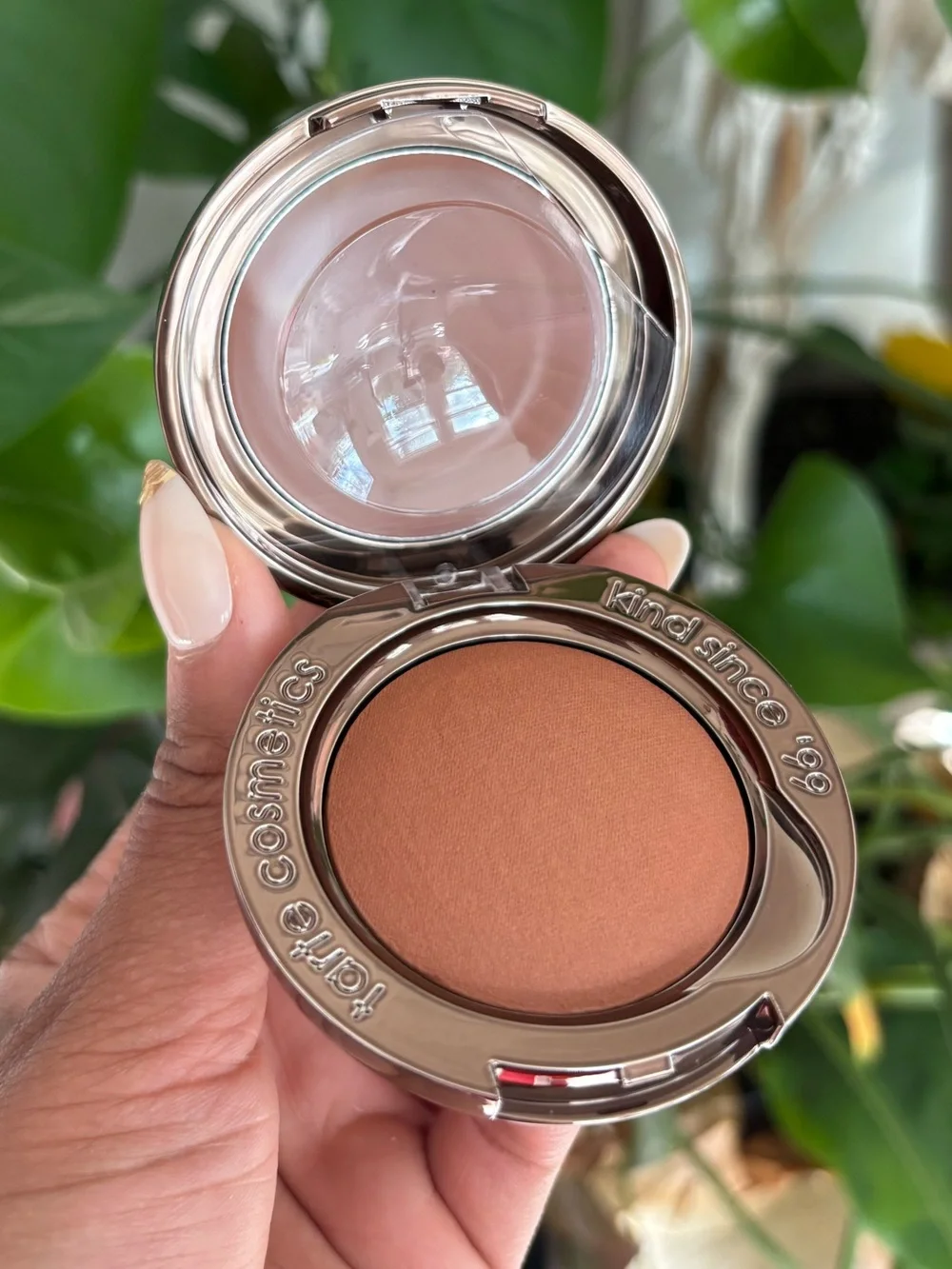 tarte macaron sculpt & bronze duo + brush - 2-in-1 cream + baked powder bronzer